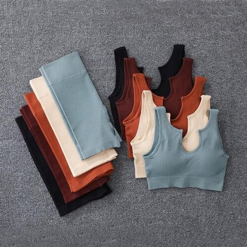 High Waist Yoga Set Gym Clothing Workout Clothes For Women Tracksuit Gym Set Seamless Sport Outfit Yoga Fitness Suit