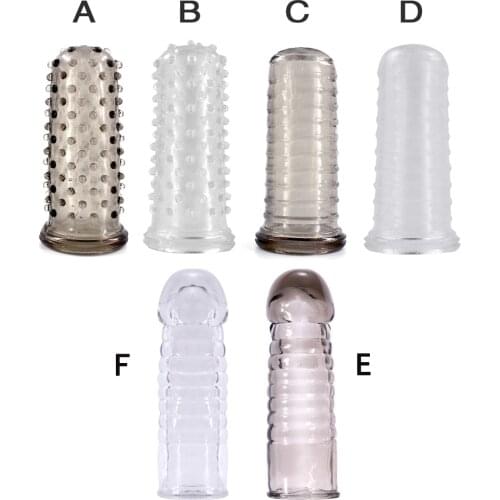 Reusable Silicone Condom with Spike Dotted Penis Sleeve for Men Dildo Sheath Condoms Extender Sleeve Penis Cocks Cover Sex Toys