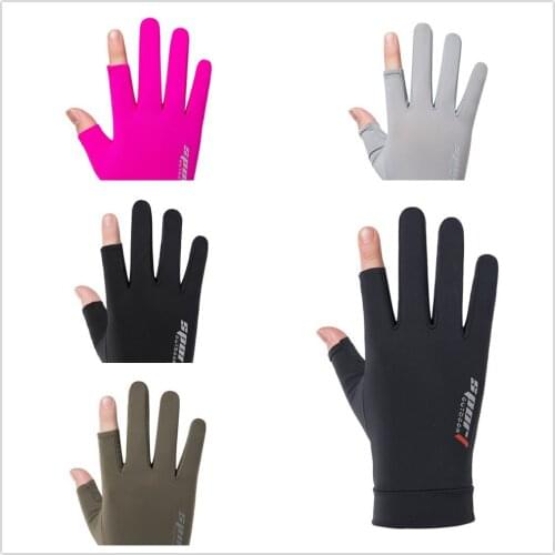 Spring Summer Men Women Gloves Anti Slip Windproof Fishing Gloves Touch Screen Cool Breathable Fisher Motorcycle Riding Gloves