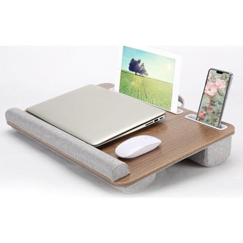 Laptop Desk Stand Notebook Tablet Knee Lap Desk With Card Slot Portable Knee Table Holder Outdoor Headrest Office Nap Pillow
