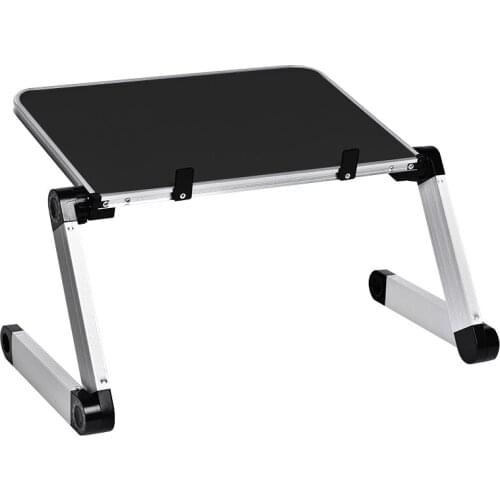 Aluminum Alloy Laptop Portable Foldable Adjustable Laptop Desk Computer Table Stand Tray Notebook Lap PC Folding Desk Table
