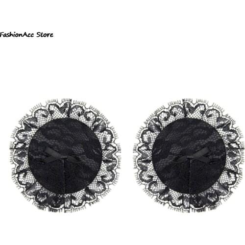 Sexy Nipple Cover Womens Lace Nipper Sticker Round Exotic Pasties Nipper Cover Breast Patals