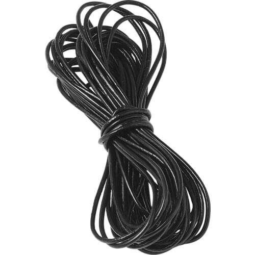 5m Cowhide Leather Cord Leather Jewelry Cord Round String Rope for DIY Necklace Bracelet Jewelry Making Material 1/1.5/2/3mm