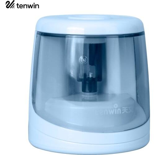 Heavy-Duty Electric Pencil Sharpener Helical Blade to Fast Sharpen Battery Operated for 6-8mm Pencil for Students Artists Home