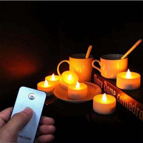 LED simulation candle light with remote control AAA battery powered birthday party wedding proposal smokeless tea candle light