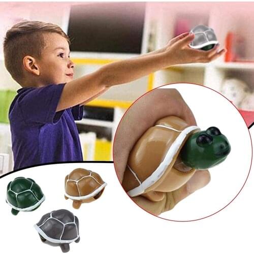Kids Adults Telescopic Pressure Ball Relieve Stress Fidget Sensory Toy Retractable Turtle Shape Toy Autism Stress Effective