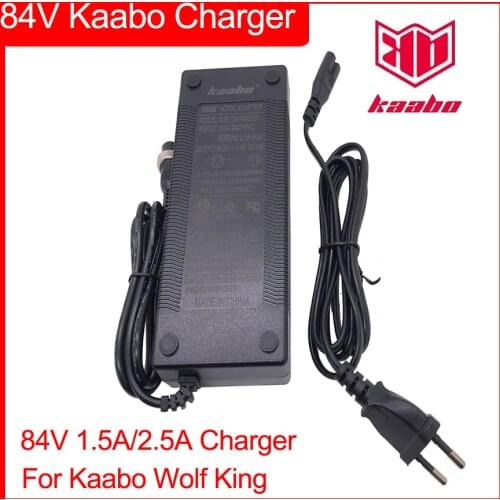 84V Charger 1.5A 2.5A Charging Fast Standard Original Parts for 72V Kaabo Wolf Warrior King Electric Scooter Accessories
