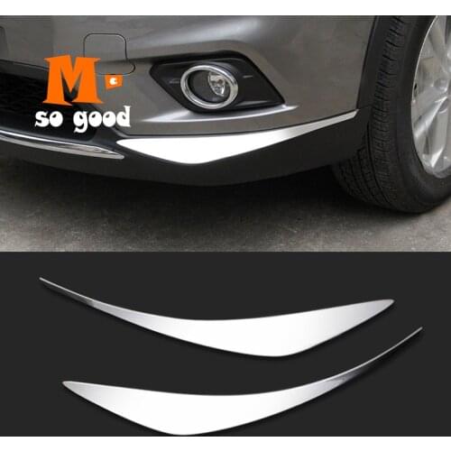 Car side Corner Protection Cover Anti-Rub ABS Styling Trim 2014 2015 2016 for nissan x-trail x trail t32 Rogue Front Bumper