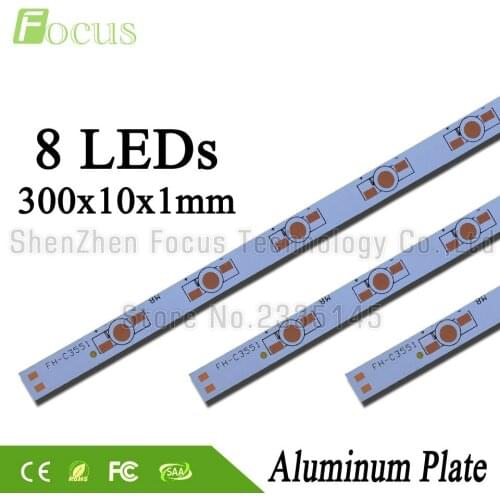 1W 3W 5W LED Aluminum Base Plate 300mm PCB Board Heat Sink DIY For 8 16 24 32 40 48 56 64 72 80 W Watt Light Beads