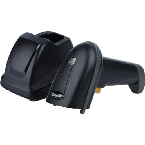 1D Wireless Barcode Scanner with Charging Cradle Stand, [Scanning While Charging ] 400M Long Transmission Distance, Handheld D