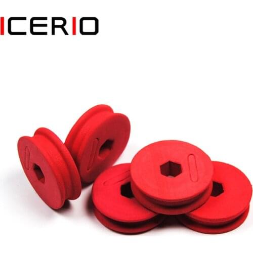 [20PCS] Classic red EVA foam leader hook roller,Carp And Fly Fishing Line Wound Coils