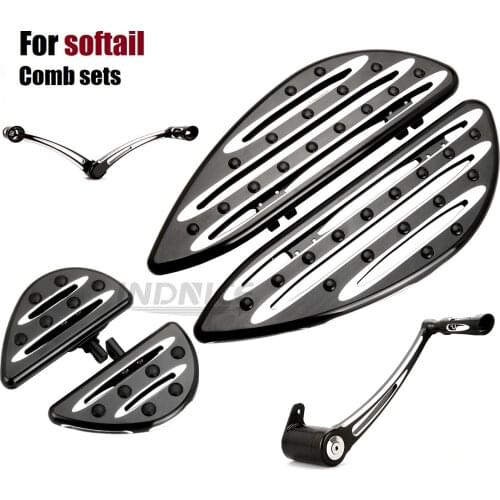 2008-2013 Roadking flhr floorboards passenger footboards Shift levers For harley electra glide ultra Foot boards black