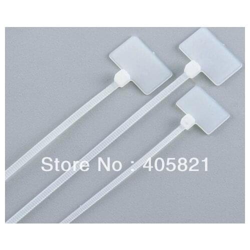 250 pcs/bag 4*150 Marker nylon cable ties/ label plate size W15mm*L25MM
