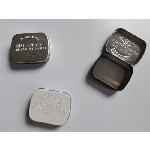 Watercolor paint tin box separate paint palette painting storage tray handmade palette