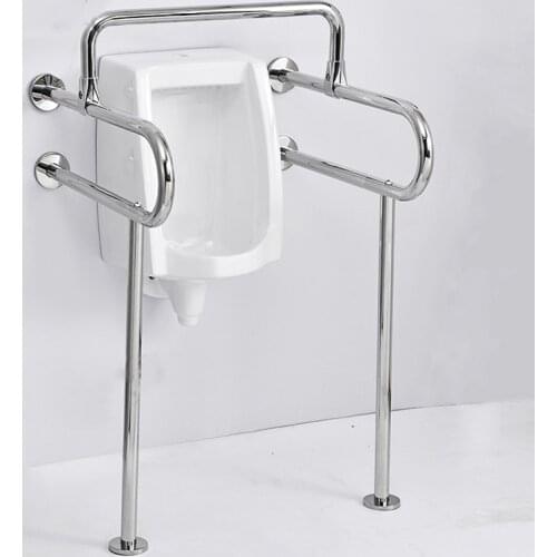 Safety Rails 304 Stainless Steel Anti-slip Bathroom Toilet Handrails Safety Urinal Toilet Handrail for Elders Pregnant