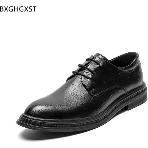 Formal Oxford Men Dress Shoes Designer Men Shoes Leather Black Office Shoes for Man 2021 Chaussure De Homme Zapatos De Hombre