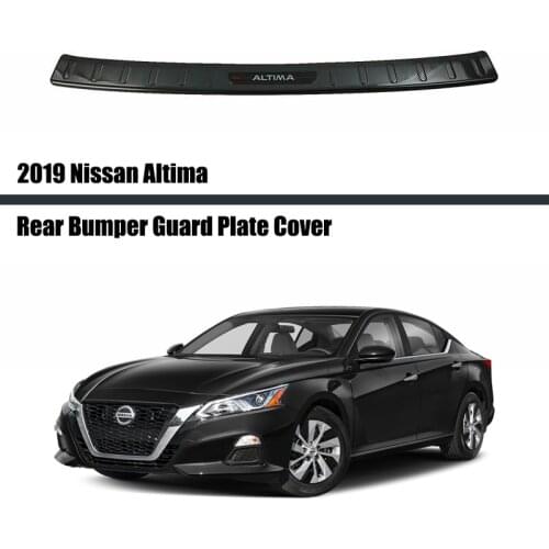 For Nissan Altima 2019 2020 Stainless Steel Car Rear Guard Bumper Protector Trim Cover Car Sticker Plate Style Car Decoration