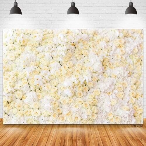 Rose Flowers Wall Baby Shower Newborn Birthday Party Lovers Photo Studio Backdrops Photography Background For Decoration Wedding