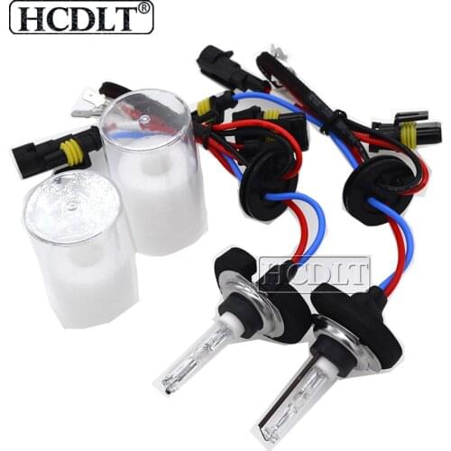 HCDLT AC 35W Xenon Cnlight Straight HID Bulb D2H H1 H3 H11 9005 9006 H7 Metal Base Cnlight 6000K 4300K 5000K Car Light HID Lamp