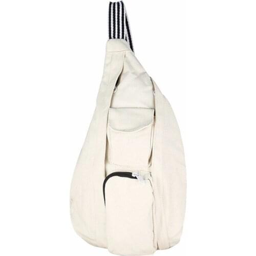 Unisex Canvas Sling Chest Bag Crossbody Messenger Shoulder Bags Motorcycle Travel Hiking Riding Outdoor Running Sports Daypack