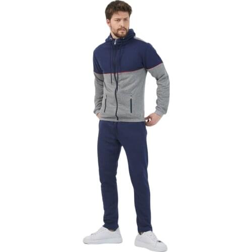 Mens Brand Sportswear Shorts Set Long Sleeve Casual Wear Mens Basketball Training Suit Mens Black Hooded Garnish Tracksuit