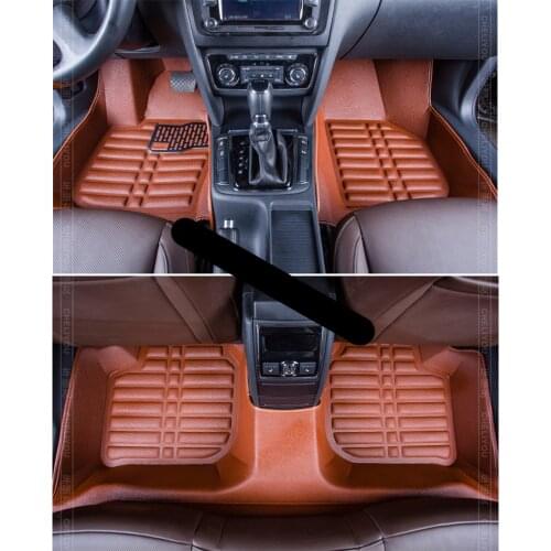 Leather car floor mat for skoda superb 2008 2009 2010 2011 2012 2013 2014 2015 2016 2017 2018 2019 b6 b8 accessories
