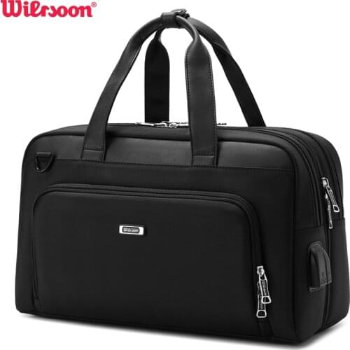 WIERSOON Travel Bag Large Capacity Men Hand Luggage Travel Duffle Bags Weekend Bags Women Multifunctional Travel Bags Malas