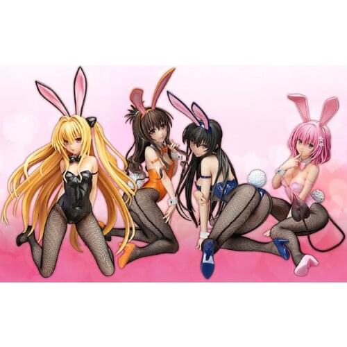 Momo Velia Deviluke Sexy Adult Action Figures To Love-ru Sexy Pregnant Stockings Bunny Girl Figures Collection Model Toys