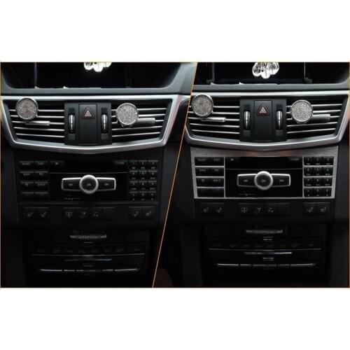 NEW-Auto Interior Center Console Button Panel Switch Panel Decorative Cover Trim For Mercedes Benz W212 E Class 2009-2015