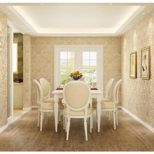 Q QIHANG Europe Style 3D Relief Non-woven Living room Bedroom TV Setting Background Wallpaper 0.53m*10m=5.3m2