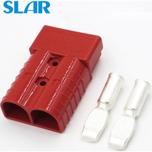 350A 600V SH350 Red color SH350 Plug Connector Double Pole with copper Contact T handle Anti Dust Cover solar quickly connect