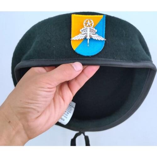 Tomwang2012 United States US Army 8th Special Forces Group Wool Green Beret FREEFALL PARACHUTIST INSIGNIA Military Hat 1963~1972