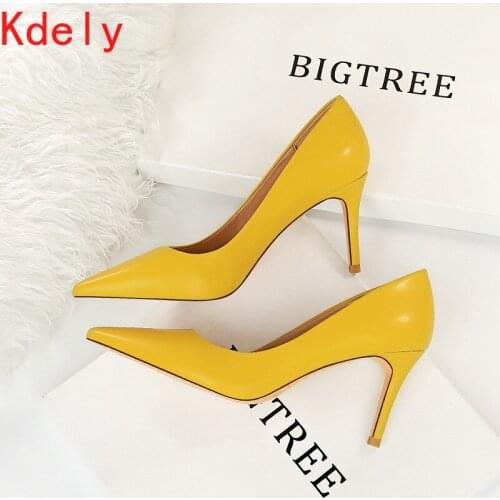 Shoes Women Pumps Fashion High Heels Shoes Black Pink White Shoes Women Wedding Shoes Ladies Stiletto Women Heels 2021