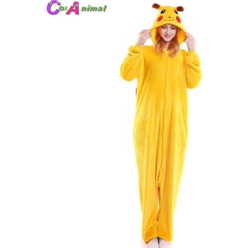Adults Onesies Kigurmi Pika Raichu Unicorn Pig Rabbit Spyro James P. Sullivan Tiger Totoro Carnival Costumes Flannel Pajamas