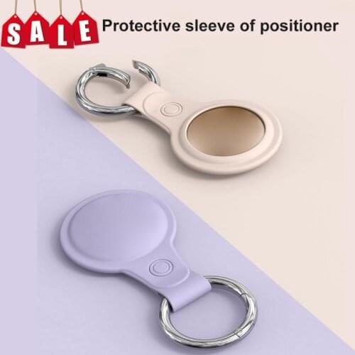 Protector Cover With Keychain For AirTags Shockproof Silicone Anti-Scratch Anti-Fall Sleeve Protective Case Shell For Airtag