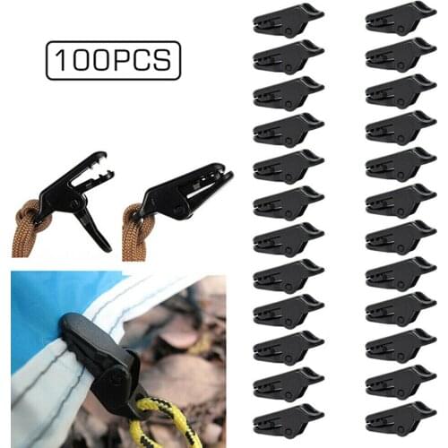 20/50/100PC Tarp Clips Heavy Duty Windproof Awning Clamp Grip Tent Clips Accessory Camping For Tarps Caravan Garden Shade Cloth