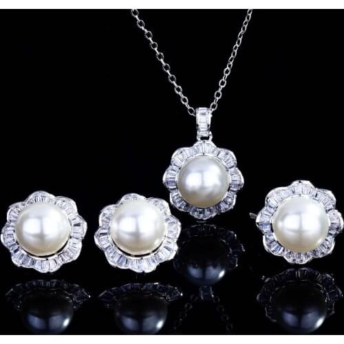 100% Natural Pearl Stud Earrings Genuine Natural Freshwater Pearl Pendant Rings for Women Exquisite Wedding Real Gold Jewelry