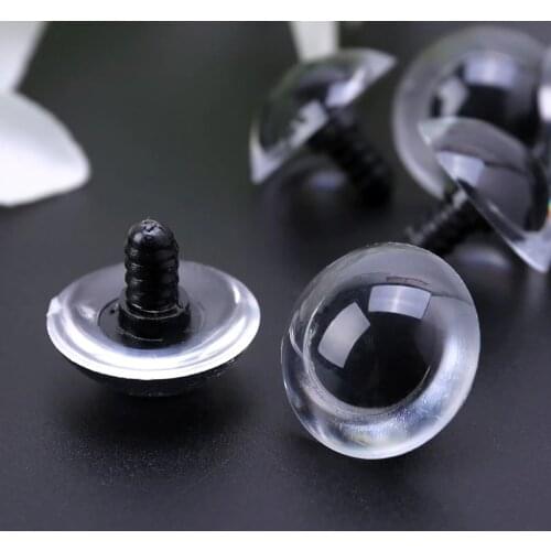 10pcs 12mm/14mm/16mm/18mm/20mm/24mm Plastic DIY Puppet Safety Eyes for Handmade Horror Doll Craft Halloween Toy AXYA