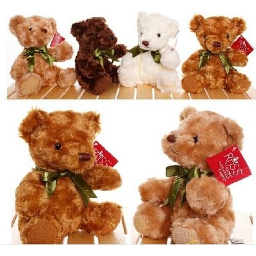 10 pieces lovely teddy bear toy colourful plush high quality teddy bear toy gift doll about 20cm 0514