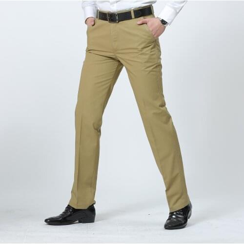 MRMT 2021 Brand Summer Thin Mens Trousers Business Casual Middle-aged and Elderly Pants for Male Loose Straight Tube Trouser