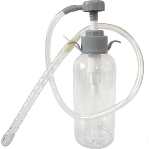 300ml/600ml Pump Enema Bottle Feminine Vaginal Douche Anal Douche Cleaner Enema Vaginal Anal Clearner Sex Toys for Women Men