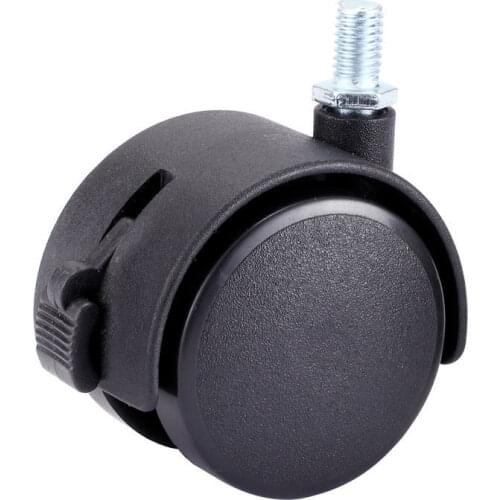 4pcs Flat Caster Pulley with Brake Universal Wheel Coffee Table Pulley Computer Table Caster Wheel Tool Parts