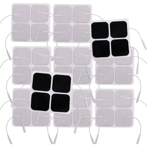 40pcs TENS Unit Pads, 2X2 Electrodes for EMS Muscle Stimulator Electrotherapy Pads