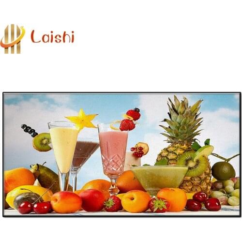 3D Diy Tropical fruit smoothie Diamond Painting Art full round square drill Diamond Picture Mosaic Gift Home Wall Decoration