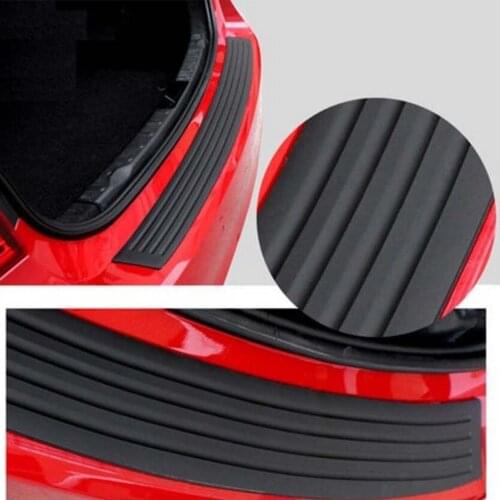 Automobile Trunk Door Guard Strips Protector Rear Bumper Car Guard Rubber Mouldings Pad Trim Cover Strip Styling90cm*8cm