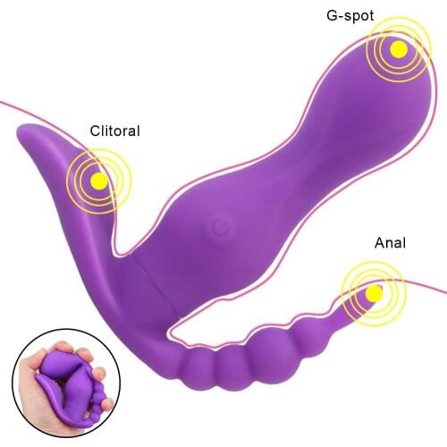 Wireless Remote Control 10 Speeds Anal Clitoris Stimulator Vibrating Panties G Spot Vagina Massager Wearable Dildo Vibrator