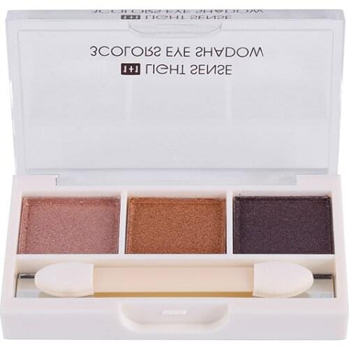 KAN 3 Colors BEAUTY GLAZED Eyeshadow Palette Holographic Shiny Matte Glitter Pigment Eye Shadow Palette Metallic Diamond Makeup