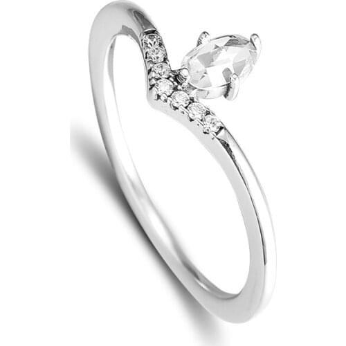 CKK Ring Classic Wish Silver Rings For Women Men Anel Feminino 100% 925 Jewelry Sterling Silver Anillos Wedding