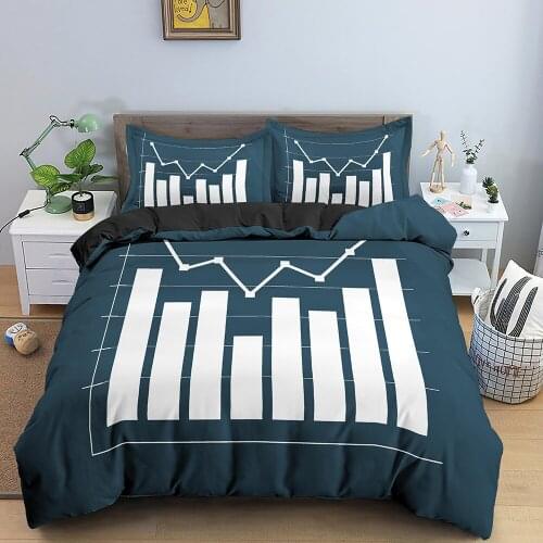 Graphic design Bedding Set King Size Duvet Cover Set Printed Comforter Cover Luxury Microfiber Quilt Cover for Kids Teens Adults