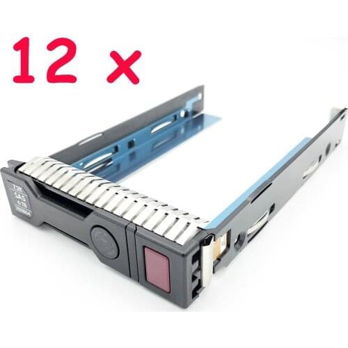 12pack Original/UESD 651314-001 3.5 " HDD CADDY TRAY FOR HP GEN8/GEN9 SATA /SAS Hard Drive Tray Caddy For DL388 G9 DL380 DL360